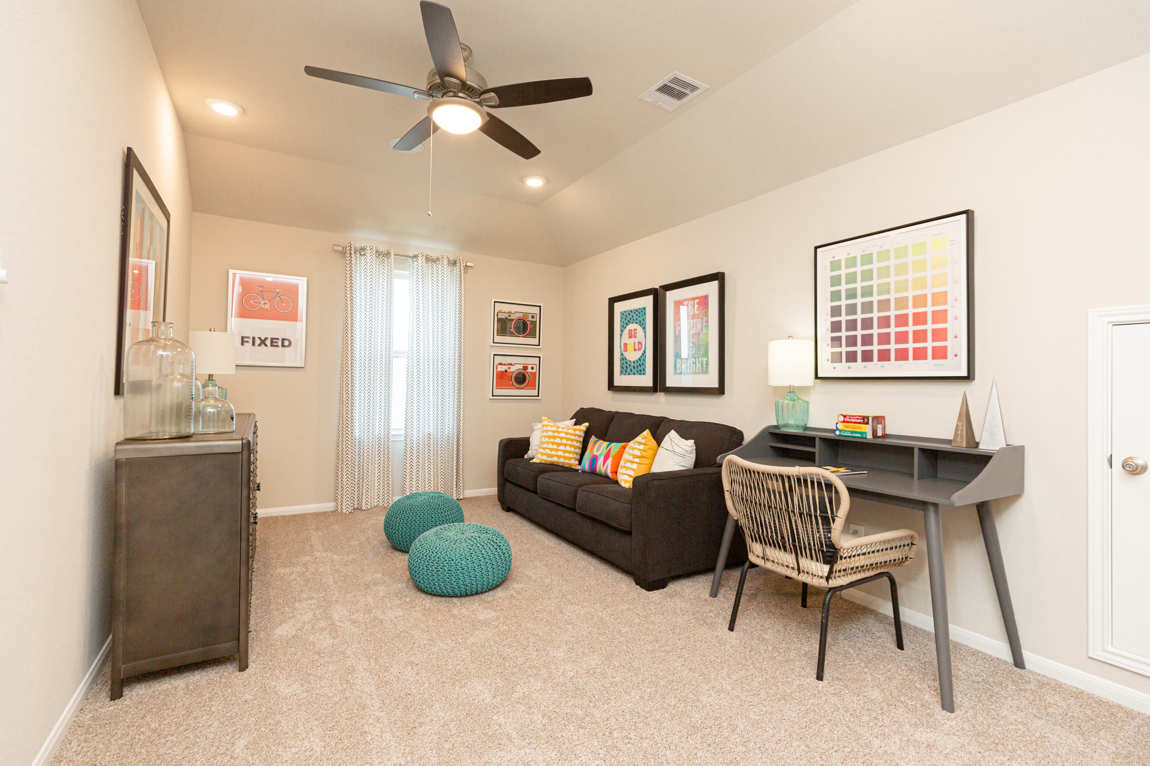 loft with carpet