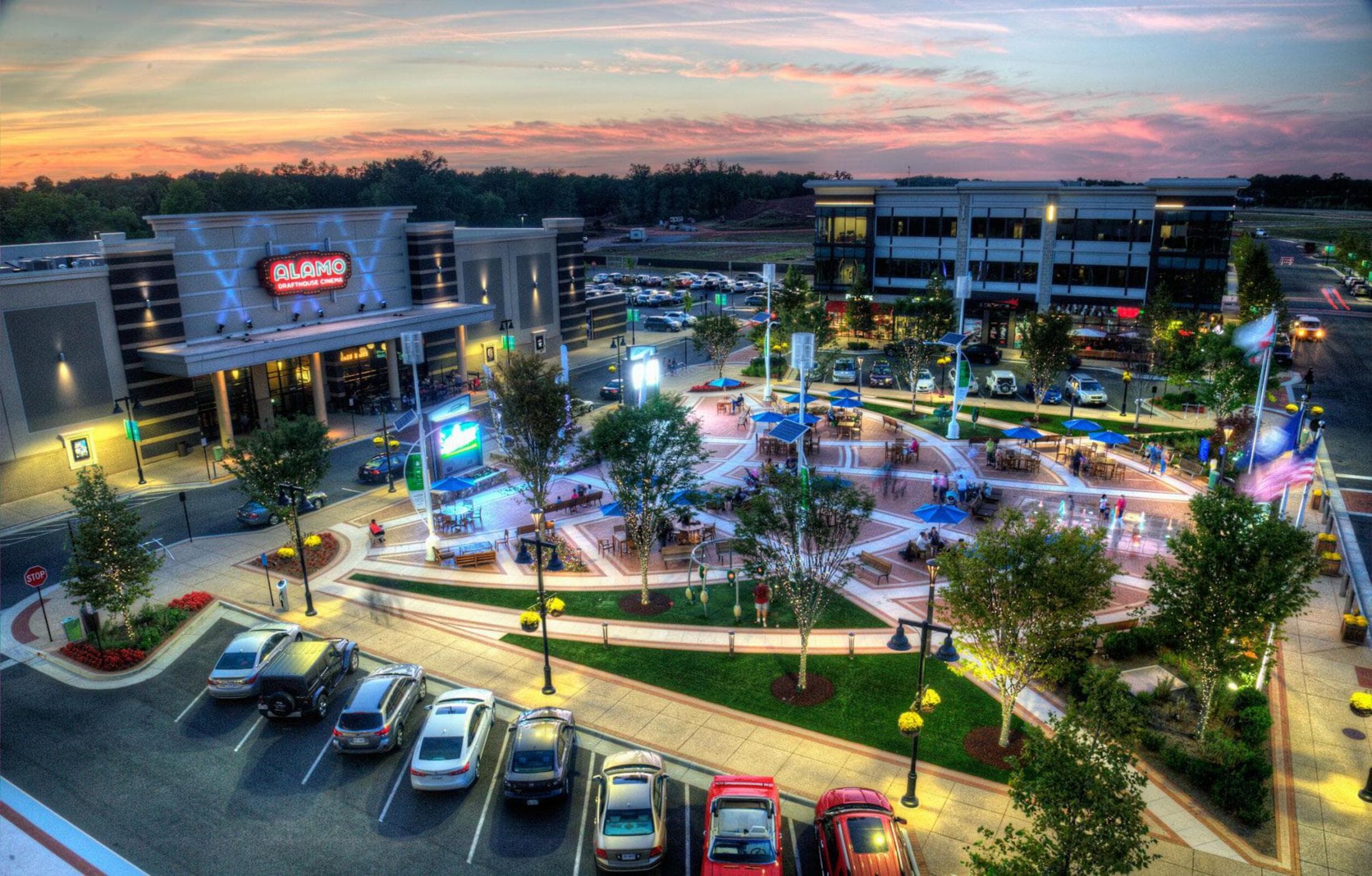 nearby shopping center