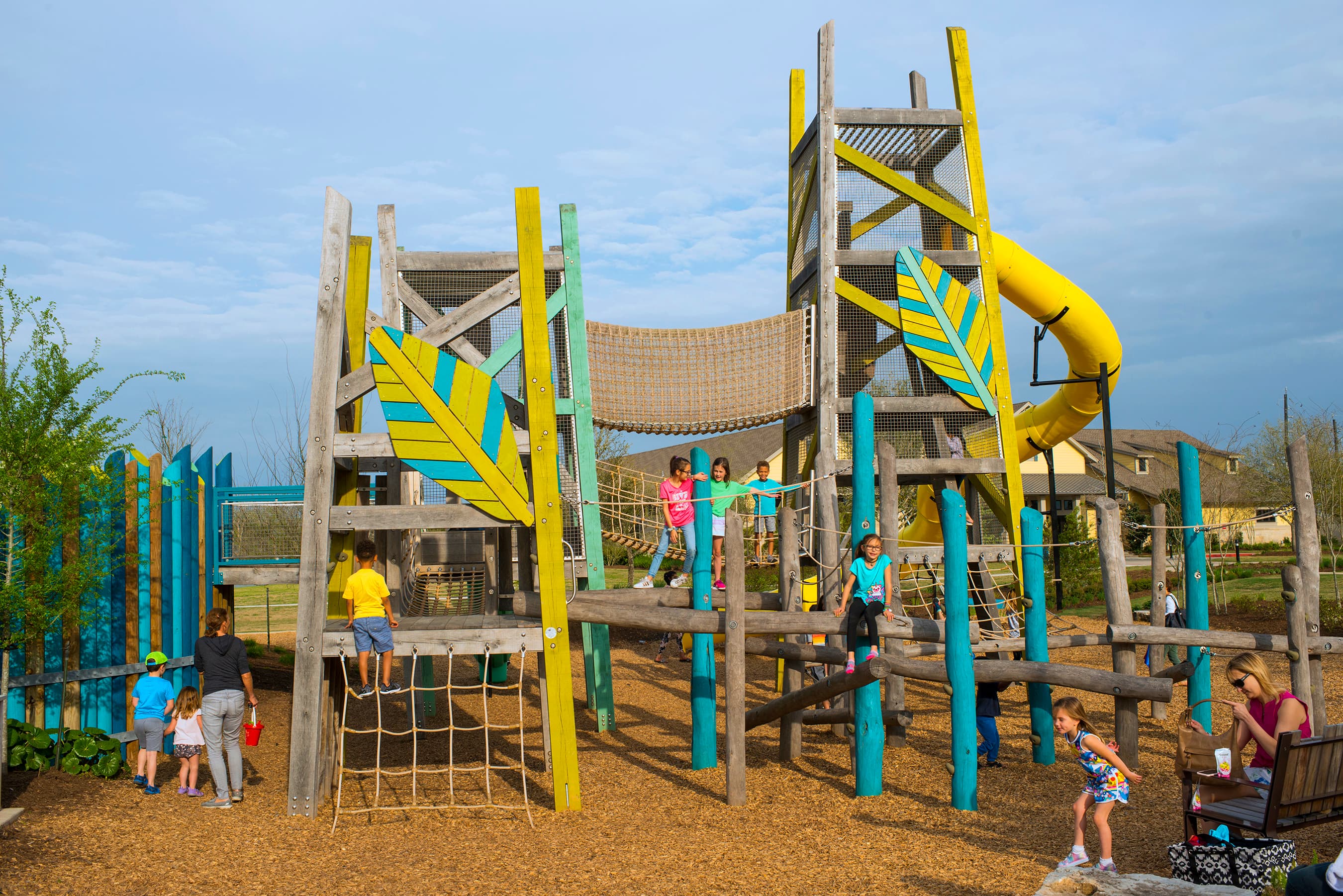 playground with jungle gym