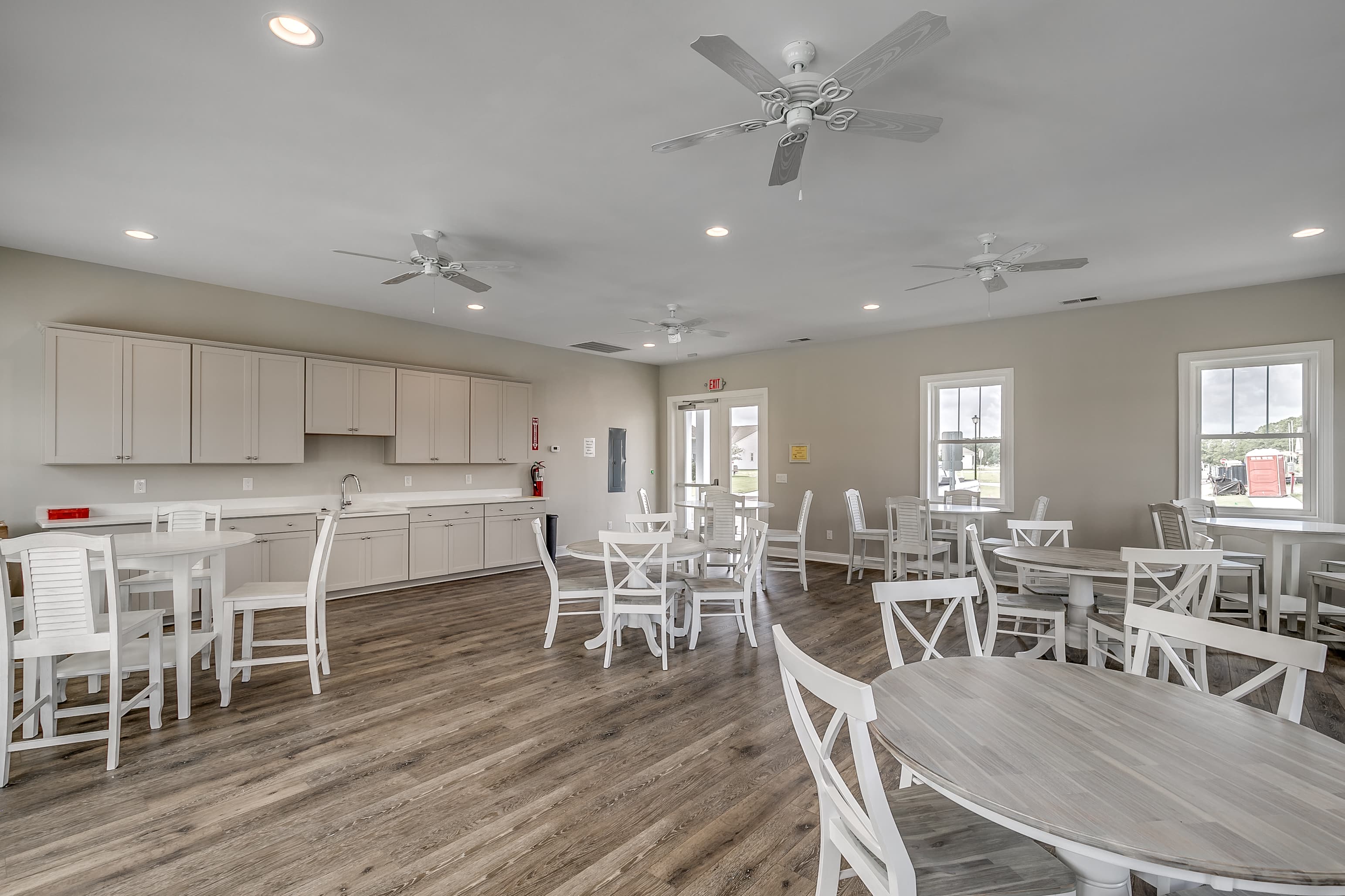 spacious clubhouse with sitting area